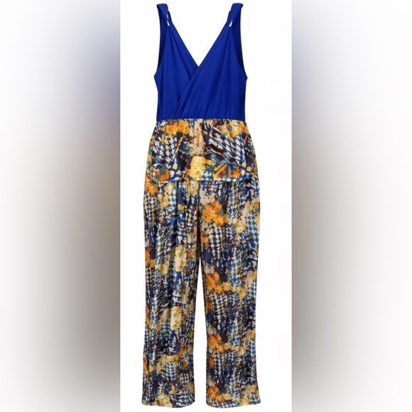 Apple Bottoms Abstract Wide Leg Romper | Size Small | Tall Friendly | Pockets - Picture 3 of 5